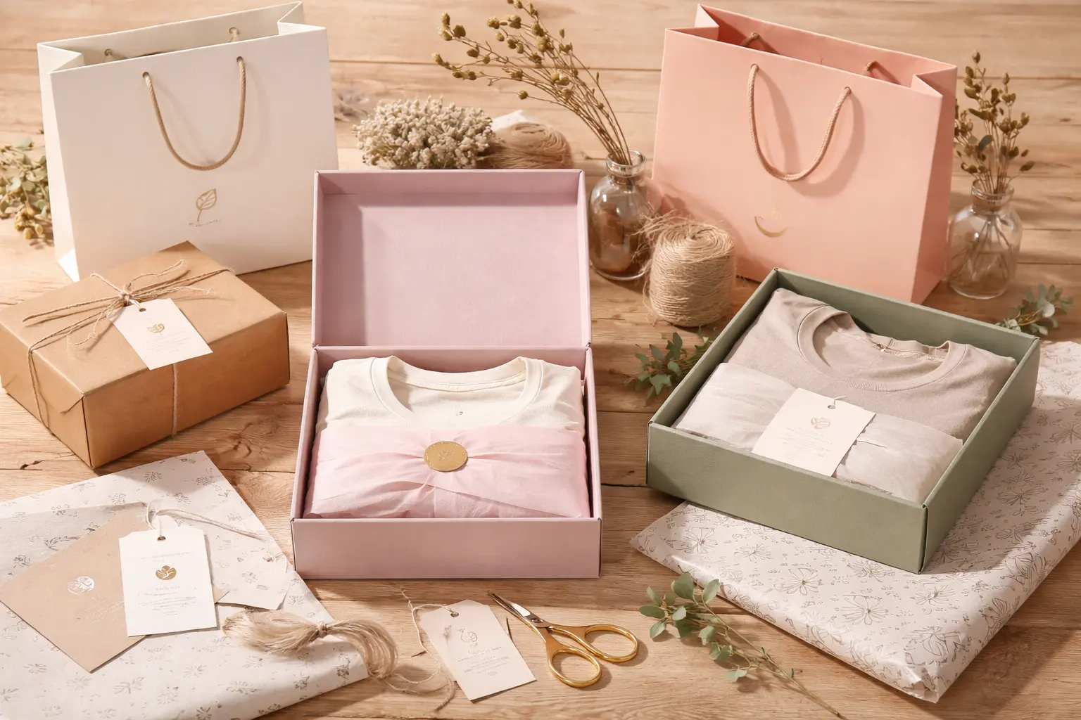 custom packaging for clothing brand