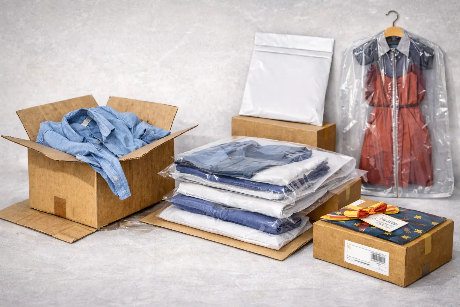how to package clothes for shipping